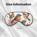 Buy BREAUX Birds Flowers Butterfly Print Double Sided Eye Mask - Blackout Eye Mask for All Night Sleep - Perfect for Women & Men - Buy Online on GoSupps.com