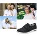 Mens Diabetic Shoes - Adjustable Memory Foam & Arch Support Sneakers for Swollen Feet | Non-Slip Beige Size 12 - Buy Online on GoSupps.com
