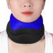 Firulab neck support sponge neck support soft neck collar neck relief neck wrap for women and men for sleeping working traveling collarage blue