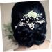 minkissy Antique Hair Clasp Bridesmaids Hair Headdress Bridal Side Hair Comb Hair Side Combs Alloy Hair Comb Hair Comb Clip U Shape Hair Fork Vintage Headband Glass Pin Small and Fresh Miss - Buy Online on GoSupps.com