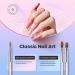 Beetles Professional 3-Piece Nail Brush Set | 2-in-1 Nail Art Liner & Gel Design Pen | Black Oval Brushes for Manicure | Ideal for DIY Nail Art Enthusiasts - Buy Online on GoSupps.com
