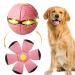 Pet toys frisbee ball flying ball for dogs flying saucer ball toys for dogs flying ball pet toy frisbee ball dog pet toys flying saucer ball dog pink-thirty lights