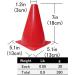 WOWGEEK 7 Inch Plastic Training Traffic Cones - Set of 10 Red Safety Cones for Soccer, Football, and Sport Training - Buy Online on GoSupps.com