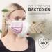 50-Piece MADE IN GERMANY Disposable Face Masks | CE Certified Type IIR | Breathable Triple Layer Filtration | Elastic Earloops | Adults - Rosa - Buy Online on GoSupps.com