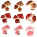 DECHOUS 18 Pcs Simulated Mushroom Emulation Mushroom Flower Pot Bonsai Decor Simulation Mini Mushroom Glass Faux Artificial Plants Indoor Mini Froth Adornment Delicate Child Iron Wire Food Assorted Colorx3pcs 9X8CMx3pcs - Buy Online on GoSupps.com