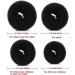 Donut Hair Bun Maker Set Zingso 4 Pcs Women Girls Hair Accessories Ring Style Mesh Donut Hair Bun Shaper Maker Set with Hair Elastic Bands Hair Pins for Dance Ballet Chignon (Black) - Buy Online on GoSupps.com