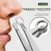 TEMKIN Nose Hair Trimmer & Tweezers - Precision Nose Hair Removal Tool | Stainless Steel Trimming Kit (Includes Tweezers Bag - Buy Online on GoSupps.com