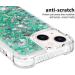Buy Tivenfezk Nadoli Glitter Drive Sand Shell for iPhone 15 - Shockproof TPU Bumper & Liquid Quicksand Case - Transparent Green - Buy Online on GoSupps.com