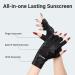 AIRSEE Anti UV Gloves | UPF50+ Protection for Nail Lamp Manicures | Fingerless Gloves for Women - Black - Buy Online on GoSupps.com