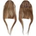 Clip in Fringe Clip in Bangs Clip In Bangs Hair Front Neat Fringe Hand Tied Straight Bangs Clip On Hairpiece (Color : #613) - Buy Online on GoSupps.com