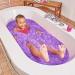 GELLI Baff 4 USE 4 X Purple & Aqua Glitter GELLI - 600G Turn Water Into Colourful Goo Children's Sensory and Bath Toy Certified Biodegradable Gift - Buy Online on GoSupps.com