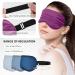 Buy FlyCoco 3PCS Silk Eye Masks for Comfortable Sleep Adjustable Light Blocking Night Masks for Travel | Blue Black Purple - Buy Online on GoSupps.com