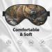 Beaver Working Print Unisex Sleeping Eye Mask | Soft Blocking Adjustable Strap Face Mask for Comfortable Sleep - Buy Online on GoSupps.com