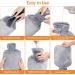 PVC 2L Hot Water Bottle with Hand Pocket - Grey Cover for Warmth and Pain Relief | Ideal for Women, Seniors & Children - Buy Online on GoSupps.com