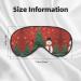 Christmas Holiday Unisex Eye Mask | Soft Comfort Travel Shade | Perfect for Yoga & Shift Work - Black - Buy Online on GoSupps.com