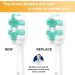 Ofashu Toothbrush Replacement Heads | Compatible with Philips Sonicare DiamondClean | 8 Pack Sonic Snap-on Electric Brush Head | HX9023 HX6064 | for C2 G2 C3 G3 W 4100 5100 2 Series | White - Buy Online on GoSupps.com