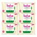 BEBE intensive cleaning towels (6 x 25 towels) vegan* with natural jojoba oil make -up towels from fibers 100% vegetable origin for all skin types