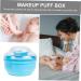 2 Sets Powder Puff Box Makeup Powder Puff Baby After- Talcum Powder Puff Body Nursing Supplies Child 10x10cm Blue - Buy Online on GoSupps.com