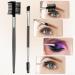 6 Pcs Dual-Ended Eyebrow Brush Set - Portable Eyelash Comb & Spoolies for Eyelash Extensions | Professional Makeup Tools for Women - Buy Online on GoSupps.com