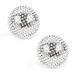 Layhou 2 pieces magnetic acupressure balls hedgehog massage ball magnetics spiked massage ball - small 32mm diameter - acupressure massage device 1# silver