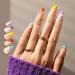 96Pcs Medium YGDZ Press On Nails - 4 Packs Short Almond Fake Nails with Nail Glue | Glossy Full Cover False Nails Set - French, Colorful & Reusable Designs for Women and Girls - Buy Online on GoSupps.com