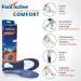 Footactive Comfort Insoles | Orthopedic Support for Heels Feet Knees & Back | Relief from Foot Pain | Blue Size 35-38 (XS) - Buy Online on GoSupps.com