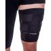 Pure Athlete Thigh Compression Sleeve with Adjustable Straps for Quad & Hamstring Support - Black (Small) - Buy Online on GoSupps.com