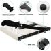 Heavy Duty A4-B7 Paper Cutter Guillotine Trimmer - 12 Cut Length, Metal Base, Safety Blade Lock - 12 Sheets Capacity - White for Home Office, School - Buy Online on GoSupps.com