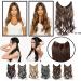Crown Miracle Wire Hair Extension Full Head Loose Body Wavy Hairpiece Secret Hair Piece for Women with Thin Hair 4A/33