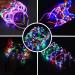10Pcs LED Cat Ear Flower Crown Glow Headband LED Light Up Flashing Glow Hairbands Women Girls Costume Headband Blinking LED Glow Hair Band Ornaments for Shoot Concert Party Halloween Christmas Wedding