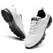 QAUPPE Mens Air Running Shoes Athletic Trail Tennis Sneaker (US7-12.5 D(M) 9.5 White
