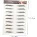 FOMIYES 60 Pcs Eyebrow Stickers False Eyebrows Cejas Tool Eyebrow Tattoos Stickers 6d Eyebrow Trimming Gel - Buy Online on GoSupps.com