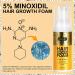 5% Minoxidil Foam Hair Regrowth Treatment for Men & Women - Stops Hair Loss, Promotes Follicle Growth - 2.11fl oz - Buy Online on GoSupps.com