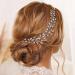 Rhinestone Wedding Hair Vine - Bridal Headband Crystal Headpiece for Women and Girls (A-Silver) - Buy Online on GoSupps.com
