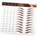 Beavorty 15 Sheets Eyebrow Stickers Grooming Shaping Eyebrow Authentic Eyebrow Simulation Eyebrow 1 count (Pack of 1) Brownx3pcs - Buy Online on GoSupps.com