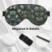 Many Succulents Eye Mask - Soft Adjustable Black Sleep Mask for Ultimate Comfort | Unisex Nighttime Eye Cover - Buy Online on GoSupps.com