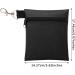 BuyAgain Golf Tee Pouch - Professional Zipper Golf Tee/Ball Bag with Metal Lobster Claw Clip - Black - Buy Online on GoSupps.com