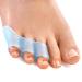 Sumifun 8 Packs of Pinky Toe Separator Protectors Gel Toe Protectors for Overlapping Toes Curled Pinky Toes Little Toe Separators for Friction Blister