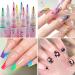 Nail Art Pens 12 Colors Nail Polish Pens Set Waterproof Nail Varnish Pens Quick Dry Nail Art Graffiti Painting Pens DIY Abstract Lines Detail Pen Manicure Polish Tools - (0.7mm Plastic Pen Nib) - Buy Online on GoSupps.com