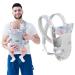 Iulonee baby wear wraps adjustable 4 in 1 multifunctional carrier light infant carrier baby carrier from ergonomic hands free baby carrier bag for 5-20kg newborn blue