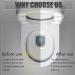 2PCS Magoog Pee Guard - New Model for Adults, Elderly, Disabled, Potty-training - Prevent Pee Splash with Toilet Guard (Black) - Buy Online on GoSupps.com