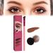 Home Eyebrow Care Kit 4d Laminated 4d laminated brow home-grooming kit 4D Hair Stroke Brow Stamp Brush-Waterproof and Long Lasting Multi-Function Eyebrow Brush (1pcs Light Brown) 1pcs Light Brown