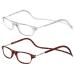 TBOC Pack: Reading Glass reading aid for men - (two units) Diopttria +3.00 Transparent and brown tortoise frame Strength PC Mobile phone foldable woman man Mann Magnet clip anti -visibility presbyopia +3.00 Dioptries (2 Pack) Transparent +brown tortober