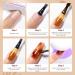 Gellen Jelly Gel Nail Polish Kit Burgundy Red Brown Dark 6 Colors Manicure Kit Sheer Crystal Transparent Shades Gel Polish Set Fall Winter Clear Gel Polish Amber Honey - Buy Online on GoSupps.com