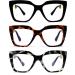 Buy JM 3 Pack Oprah Style Reading Glasses for Women - Blue Light Blocking Oversized Square Computer Readers +1.75 - Buy Online on GoSupps.com