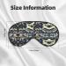 Fish Pattern Ultra-Soft Light-Blocking Eye Mask | Comfort & Restful Sleep | International Shipping - Buy Online on GoSupps.com