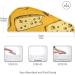 Cheese Color Pattern Hair Towels 2 Pack | Super Absorbent Quick Dry Hair Turbans for Women & Girls - Buy Online on GoSupps.com