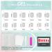 Jofay Fashion Neutral Square Short Press on Nails - Hot Red Full Cover False Nails Tips for Women - 24Pcs Reusable PureFit Stick on Nails - Buy Online on GoSupps.com