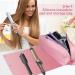Travel Hair Tools Bag with Silicone Heat Mat Portable 2 in 1 Organizer for Flat Irons Curling Irons & Hair Dryers Essential Travel Accessories for Women (Pink - Buy Online on GoSupps.com