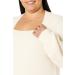 Madewell Plus Kevin Square Neck Rib Pullover Antique Cream 2X - Buy Online on GoSupps.com